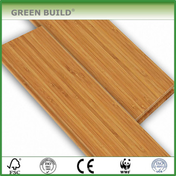 Natürliche Farbe mit weiß gebürstetem 14mm Massivholz-Bambus-Bodenbelag